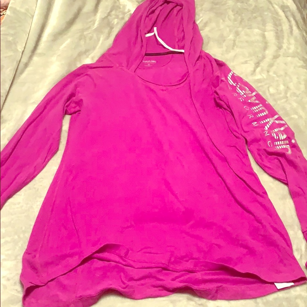 Purple Calvin Klein sweatshirt